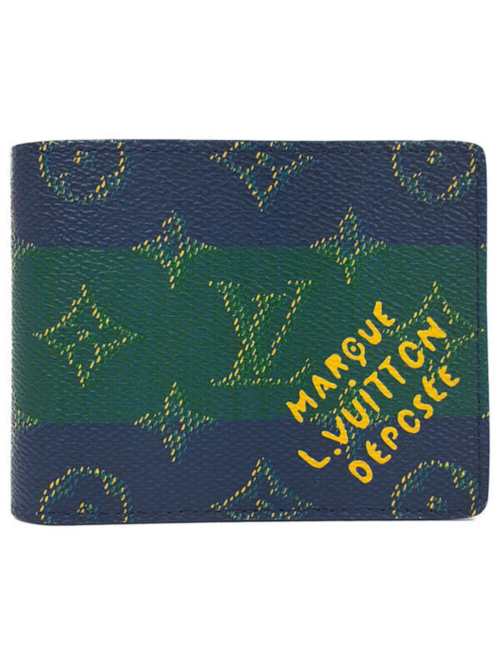 Louis Vuitton Monogram Heritage Portefeuille Slender Bi fold Short Wallet